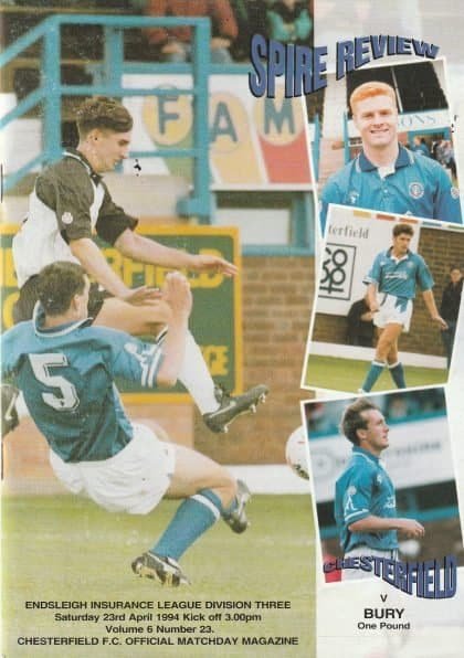 Chesterfield v Bury 23-Apr-1994