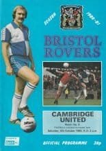 Bristol Rovers v Cambridge United 04-Oct-1980