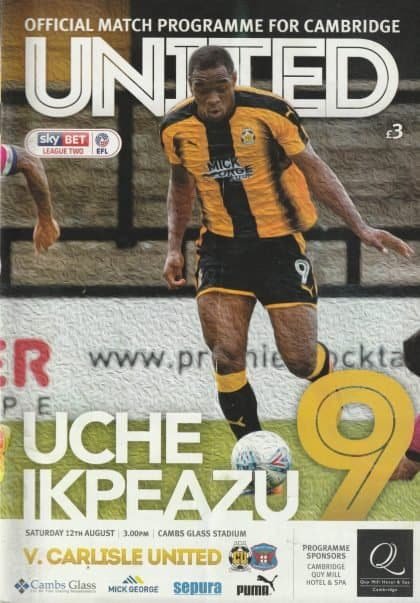 Cambridge United v Carlisle United  12-Aug-2017