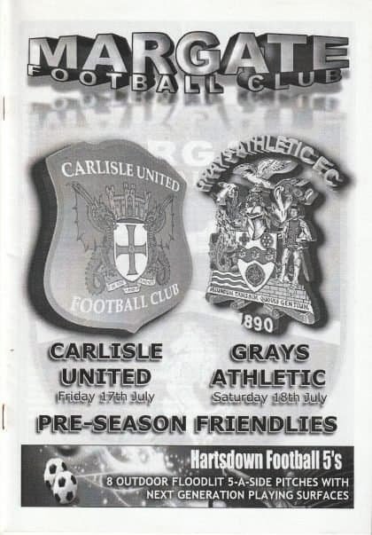 Margate v Carlisle United  17-Jul-2009