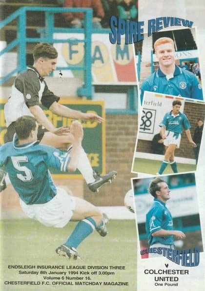 Chesterfield v Colchester United 08-Jan-1994