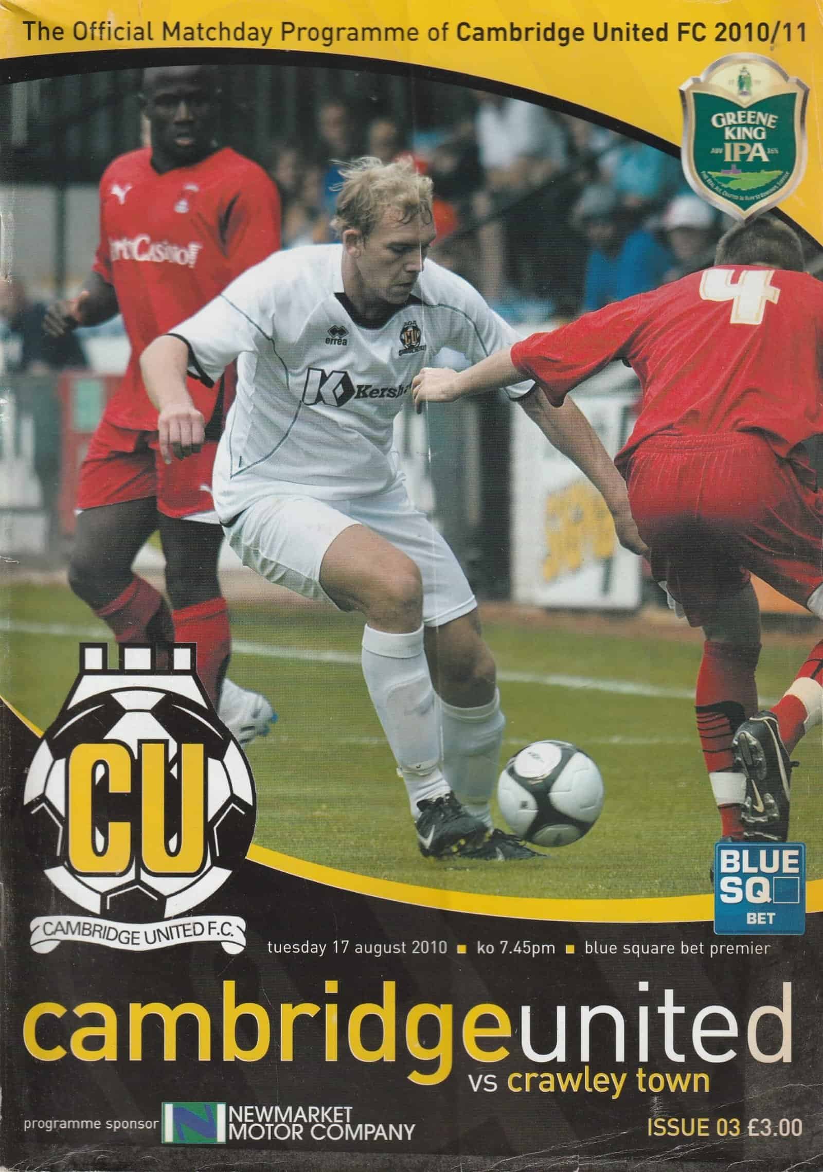 Cambridge United v Crawley Town  17-Aug-2010