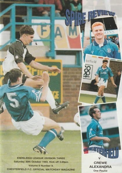 Chesterfield v Crewe Alexandra 30-Oct-1993