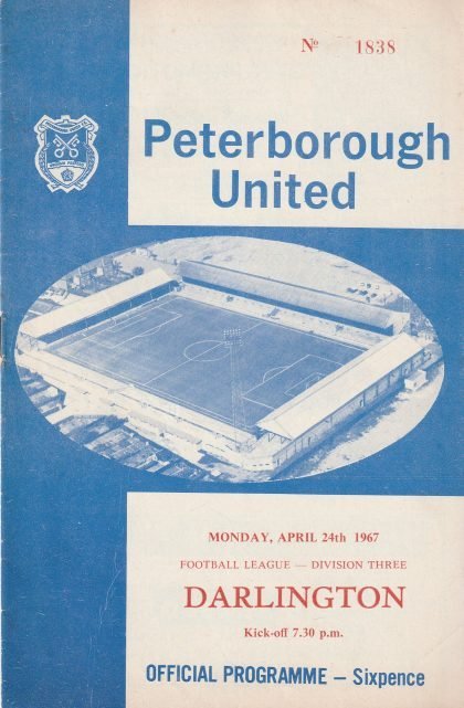 Peterborough United v Darlington  24-Apr-1967