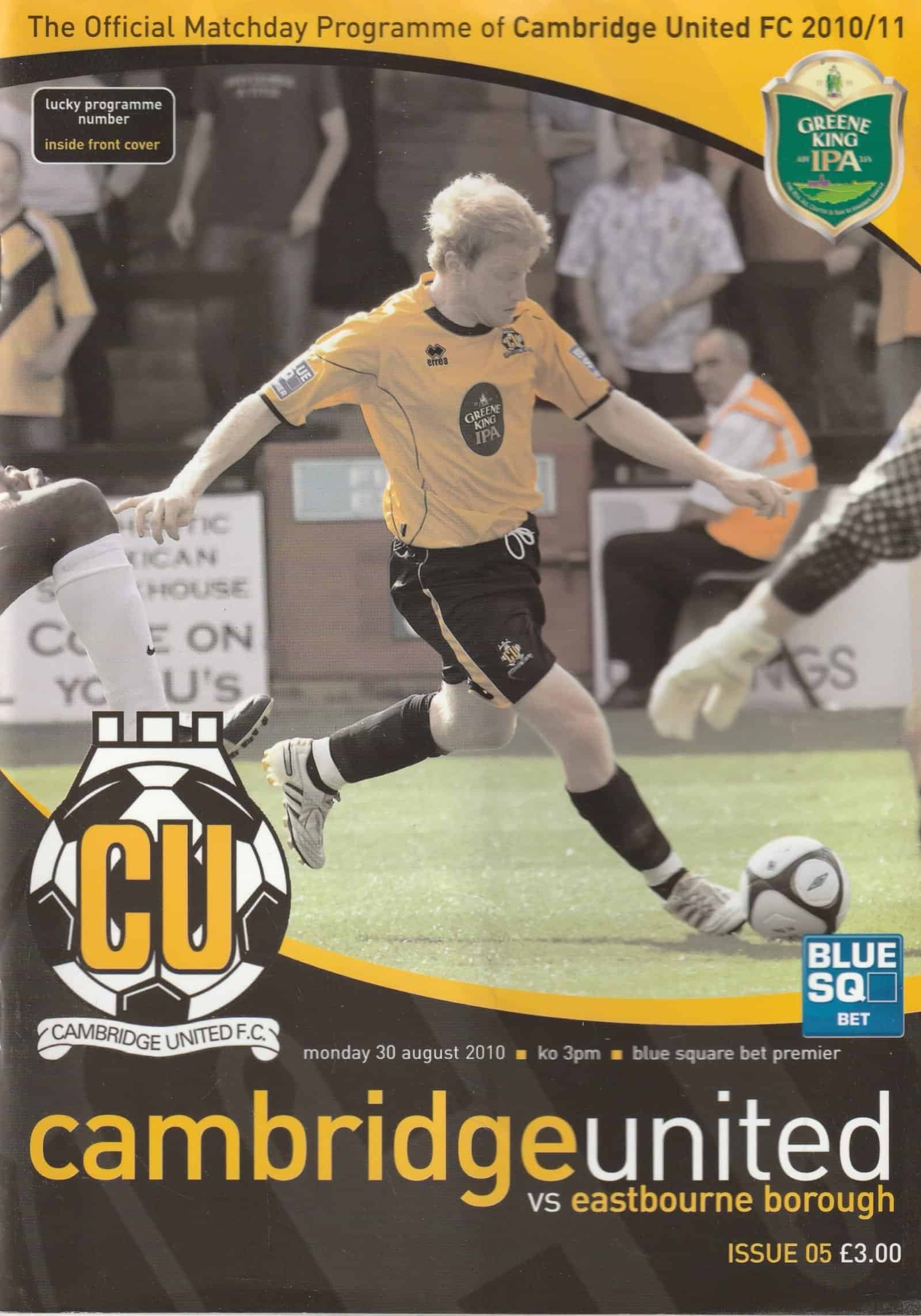 Cambridge United v Eastbourne Borough 30-Aug-2010
