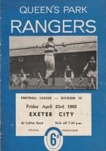 Queens Park Rangers v Exeter City 23-Apr-1965