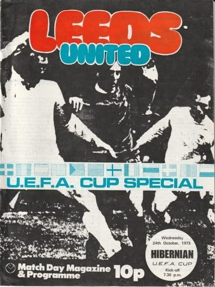 Leeds United v Hibernian 24-Oct-1973