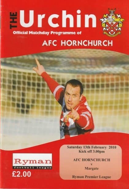 AFC Hornchurch v Margate  13-Feb-2010