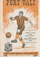 Port Vale v Hull City 10-Dec-1960