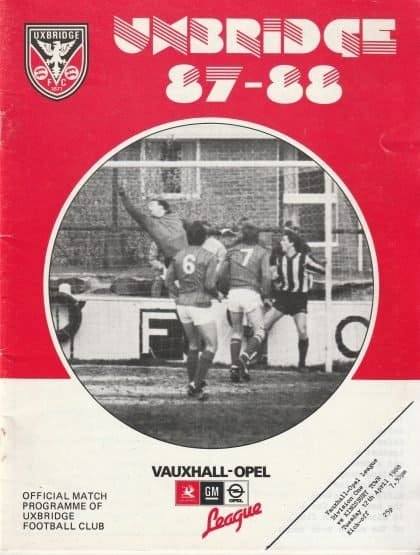 Uxbridge v Kingsbury Town  12-Apr-1988