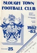 Slough Town v Leatherhead 09-Nov-1982