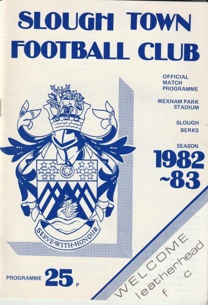 Slough Town v Leatherhead 09-Nov-1982