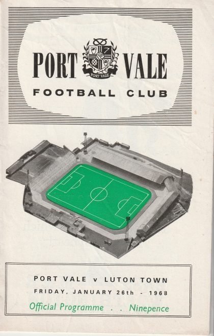 Port Vale v Luton Town 26-Jan-1968