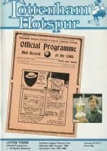 Tottenham Hotspur v Luton Town 28-Aug-1982