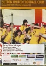 Sutton United v Margate 13-Jan-2009