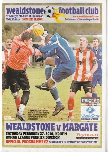 Wealdstone v Margate  27-Feb-2010