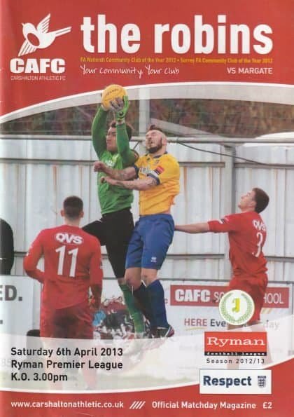 Carshalton Athletic v Margate 06-Apr-2013
