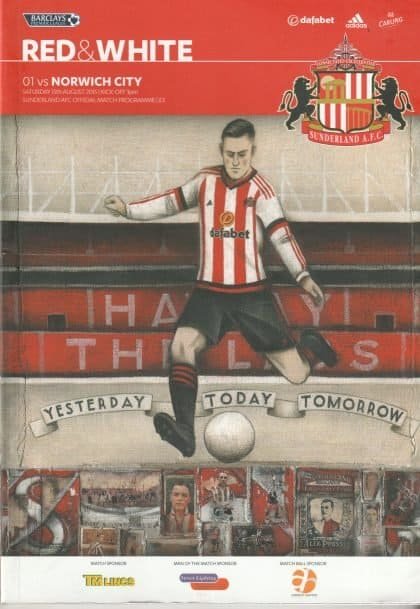 Sunderland v Norwich City  15-Aug-2015