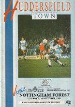 Huddersfield Town v Nottingham Forest  03-Oct-1989