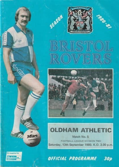 Bristol Rovers v Oldham Athletic 13-Sep-1980