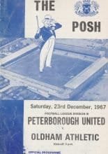 Peterborough United v Oldham Athletic 23-Dec-1967