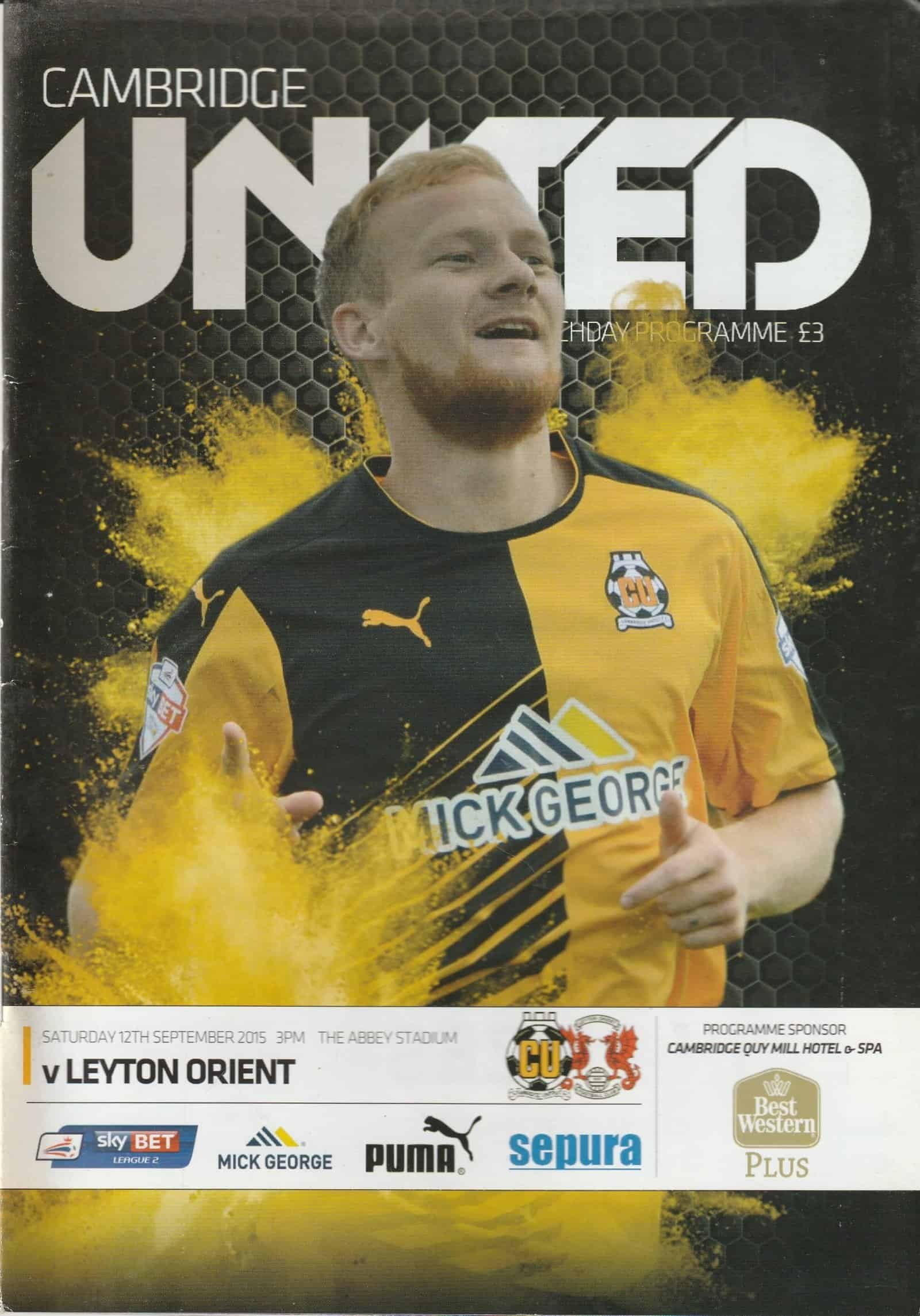 Cambridge United v Leyton Orient 12-Sep-2015