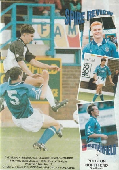 Chesterfield v Preston North End 22-Jan-1994