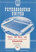 Peterborough United v Reading 28-Mar-1966