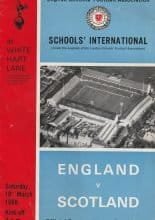 England Schoolboys v Scotland Schoolboys 16-Mar-1968