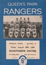 Queens Park Rangers v Scunthorpe United 28-Aug-1964