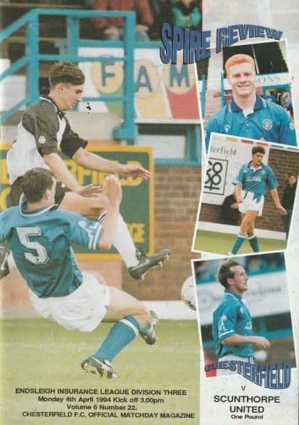 Chesterfield v Scunthorpe United 04-Apr-1994
