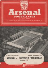 Arsenal v Sheffield Wednesday 26-Feb-1955