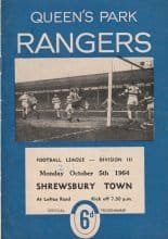 Queens Park Rangers v Shrewsbury Town 05-Oct-1964
