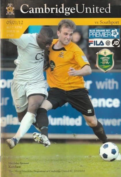 Cambridge United v Southport 05-Jan-2012