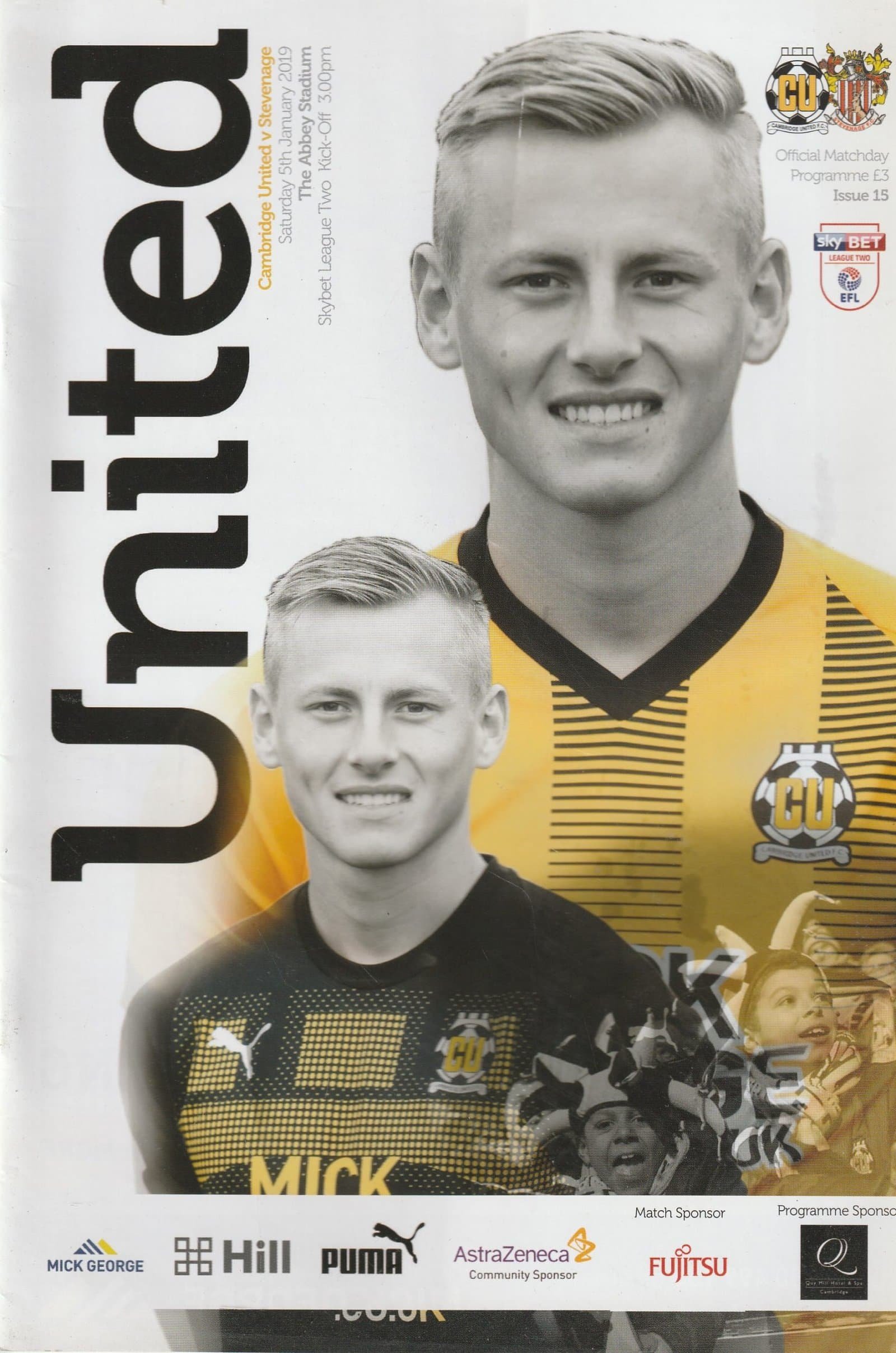 Cambridge United v Stevenage 05-Jan-2019
