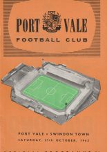 Port Vale v Swindon Town 27-Oct-1962