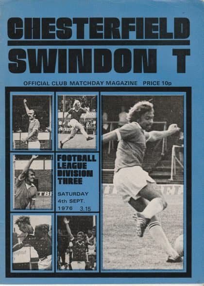 Chesterfield v Swindon Town  04-Sep-1976