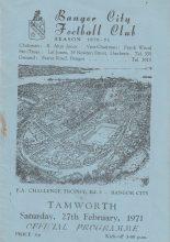 Bangor City v Tamworth 27-Feb-1971