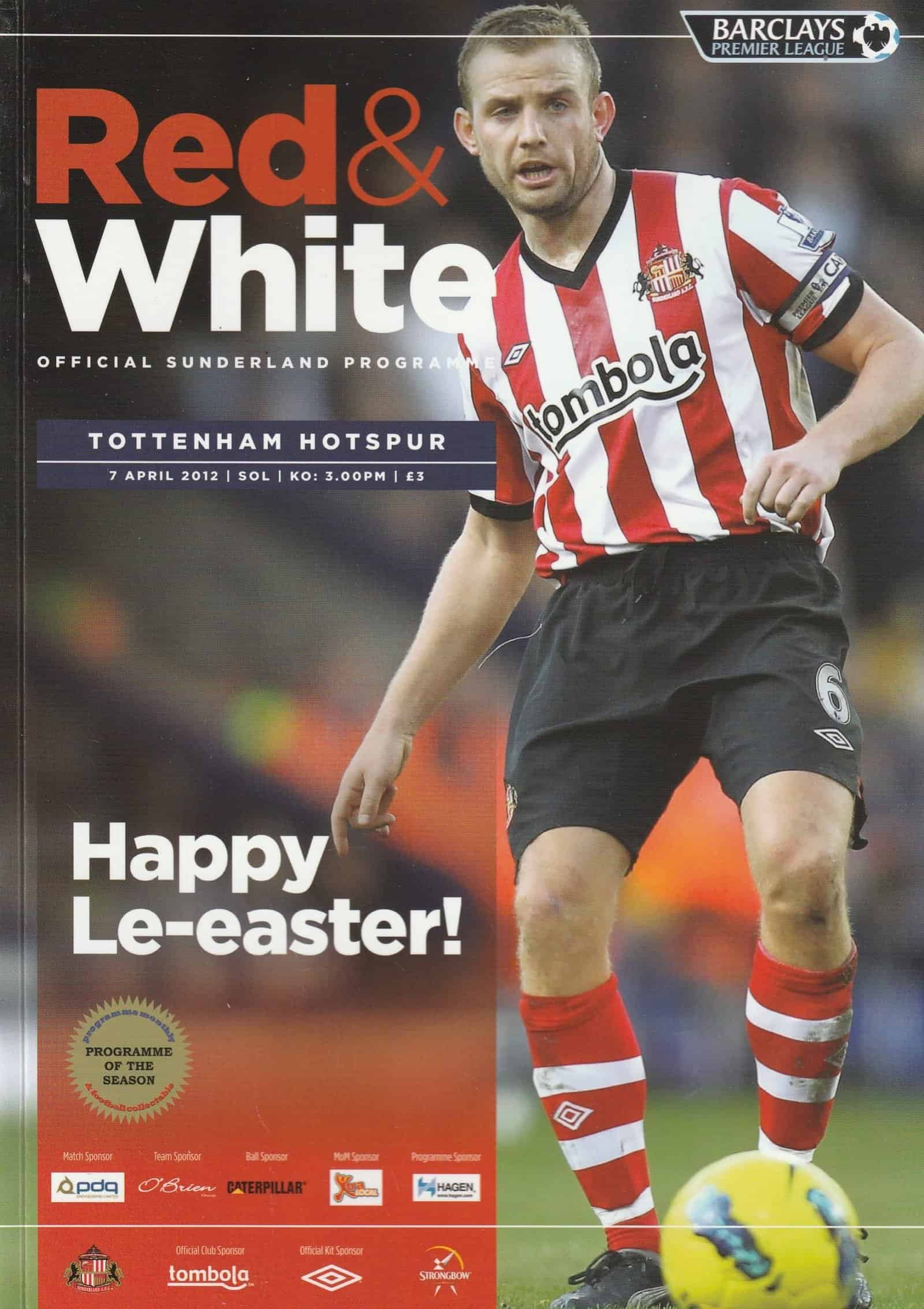 Sunderland v Tottenham Hotspur 07-Apr-2012