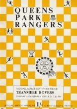 Queens Park Rangers v Tranmere Rovers 23-Sep-1969