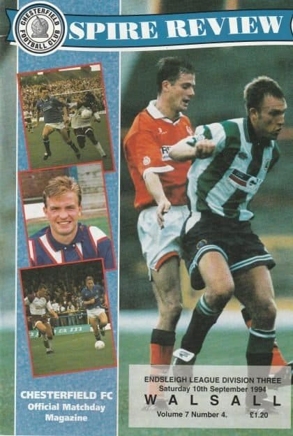 Chesterfield v Walsall 10-Sep-1994