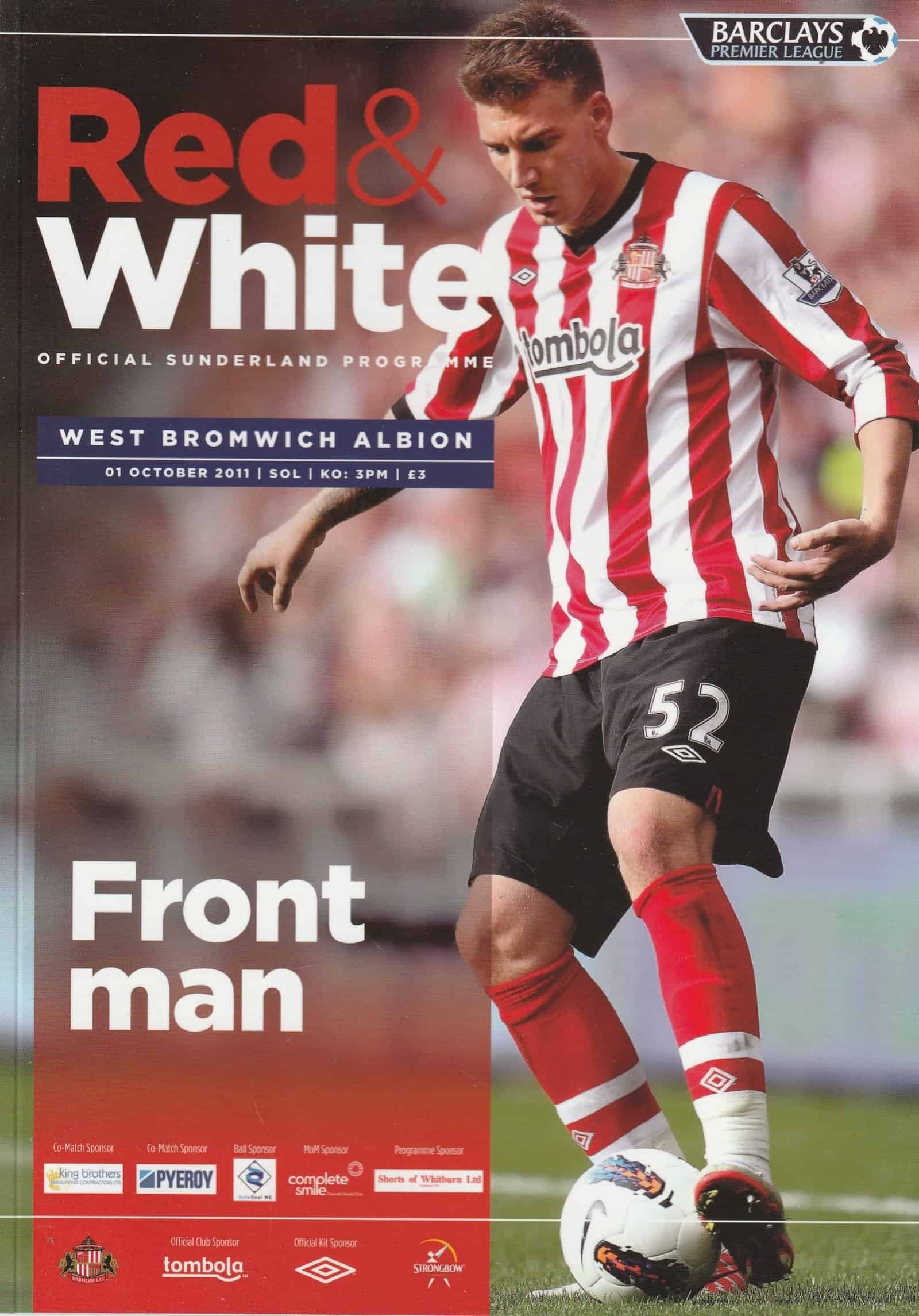 Sunderland v West Bromwich Albion    01-Oct-2011