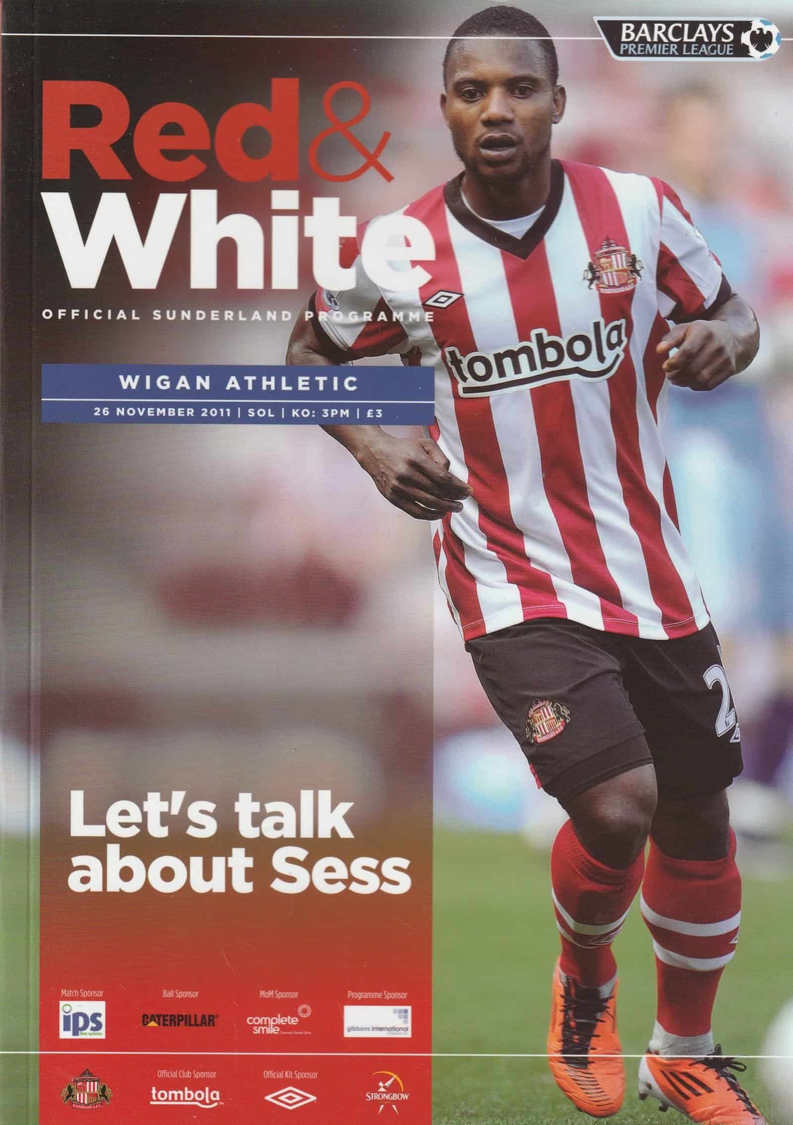 Sunderland v Wigan Athletic  26-Nov-2011