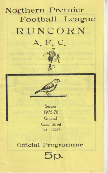 Runcorn v Worksop Town 14-Feb-1976