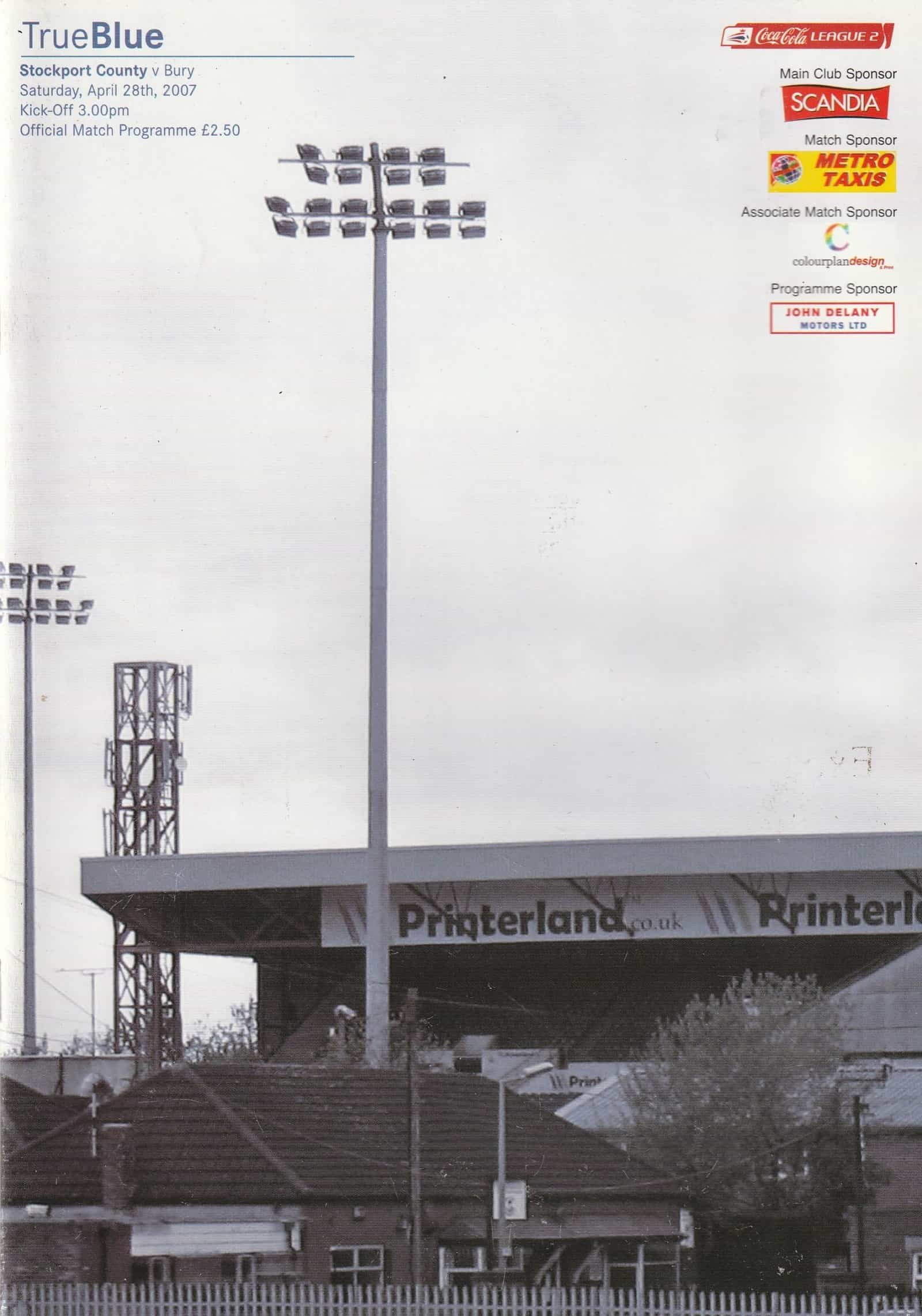 Stockport County v Bury  28-Apr-2007