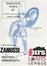 Matlock Town v Chesterfield 1993-94