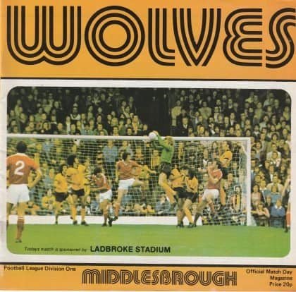 Wolverhampton Wanderers v Middlesbrough  03-Mar-1979