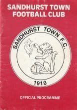 Sandhurst Town v Andover 02-Sep-2000