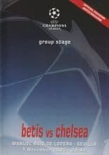 Real Betis v Chelsea  01-Nov-2005