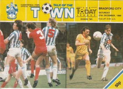 Huddersfield Town v Bradford City 27-Dec-1986